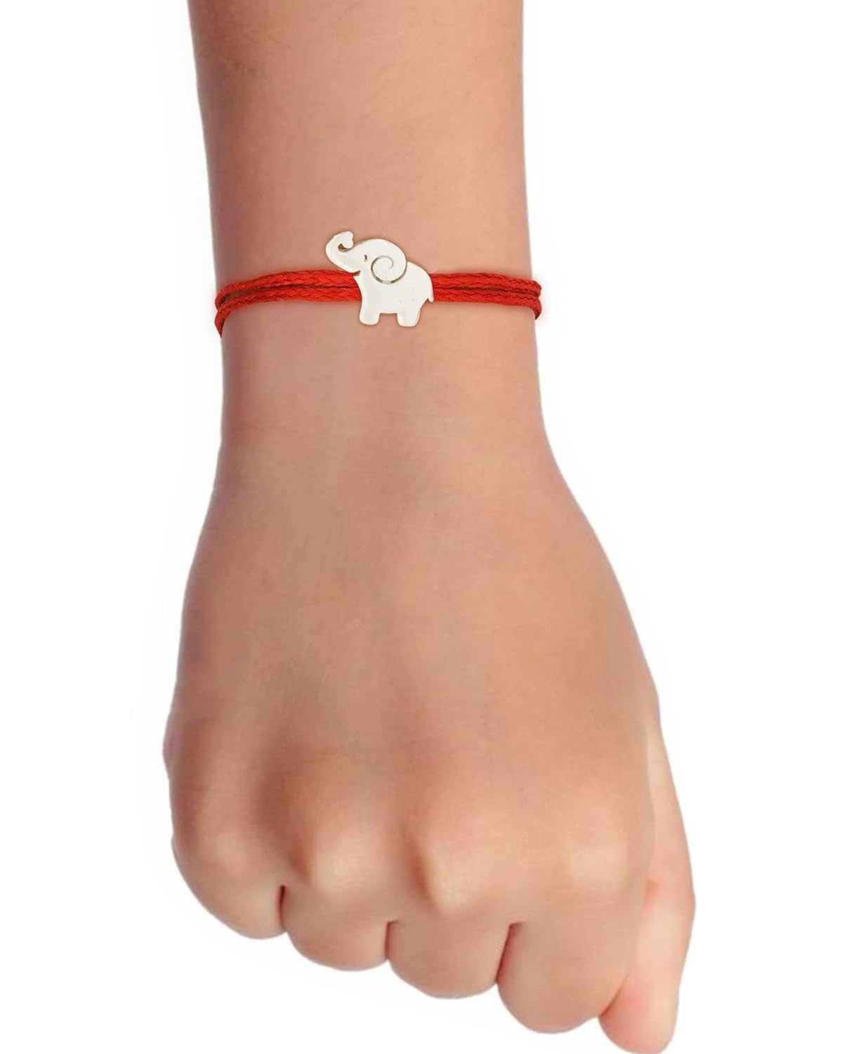 Meenakari Kids Elephant Sterling Silver Rakhi for Boys and girls