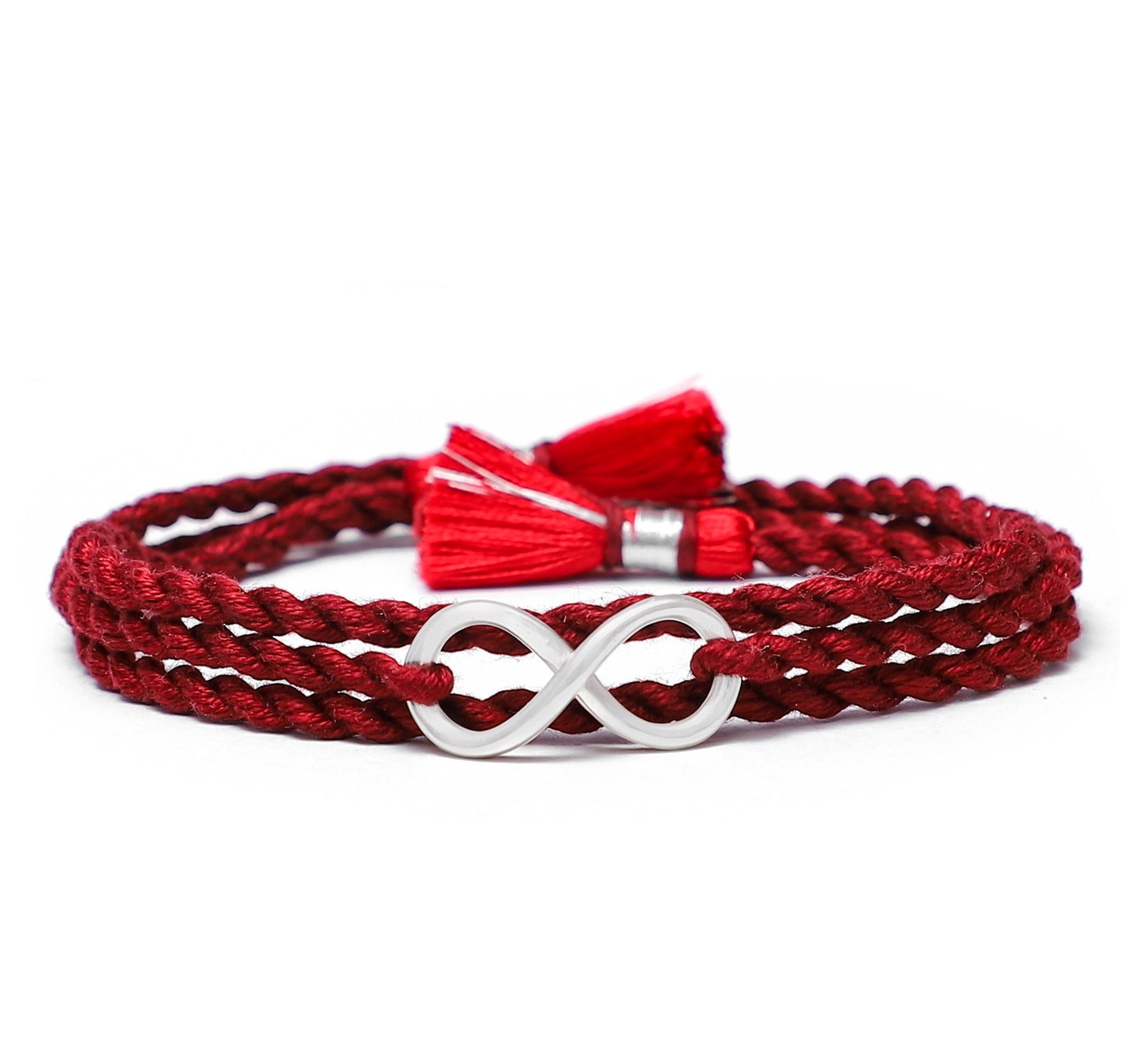 Meenakari Infinity Charm Sterling Silver Rakhi for Brother