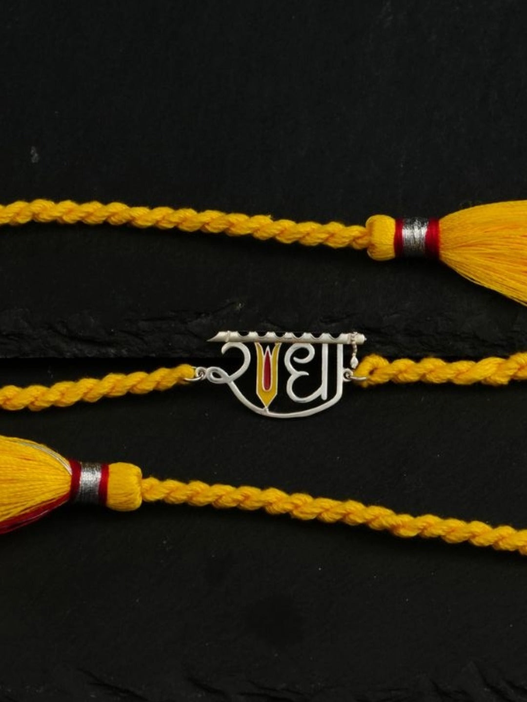 Meenakari Heritage Jewellery 925 Sterling Silver Radha Rakhi
